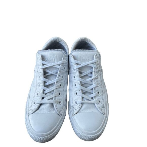 Chuck Taylor All Star Leather White size sneakers size 10 - Picture 1 of 9
